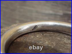 Heavy Native American Sterling Silver Bracelet by Tahe Heavy Native American Sterling Silver Bracelet by Tahe