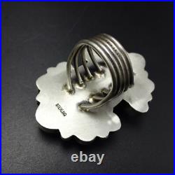 Huge Gorgeous NAVAJO Sterling Silver RARE GOLDEN HILLS TURQUOISE RING size 8.5