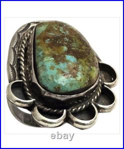 INCREDIBLE James Martin NAVAJO ROYSTON TURQUOISE STERLING SILVER RINGsz6.75