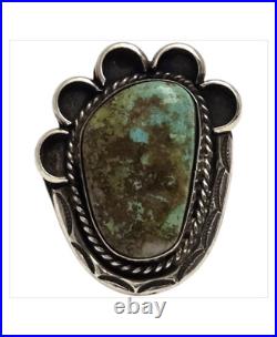 INCREDIBLE James Martin NAVAJO ROYSTON TURQUOISE STERLING SILVER RINGsz6.75