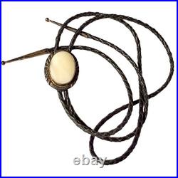 Important Alice Sam Navajo Sterling Silver Mother Of Pearl Bolotie