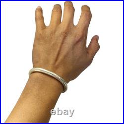 Important Awarded Randy Hoskie Navajo Sterling Silver Bracelet