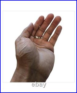 Important Vintage Leroy Begay Navajo Sterling Silver Black Onix Ringsz7.70