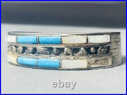 Important Vintage Navajo Ortega Shop Navajo Turquoise Sterling Silve Rbracelet