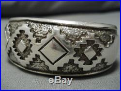 Important Vintage Thick Tommy Jackson Sterling Silver Bracelet