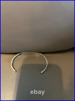 Inlay Sterling Silver Multi Stone Cuff Bracelet