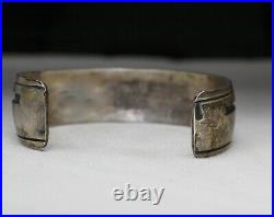Jean Dixon Vintage Navajo Native American Sterling Silver Cuff Bracelet