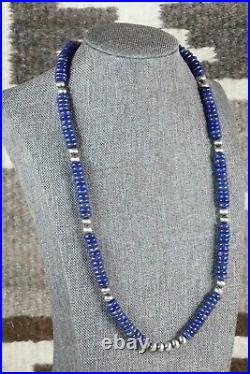 Lapis & Sterling Silver Necklace Navajo