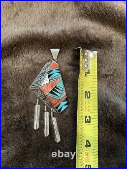 Large Navajo Sterling Silver Penndent