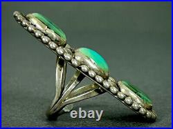 Large OLD Vintage Navajo Sterling Silver Royston Turquoise Ring BEAUTIFUL