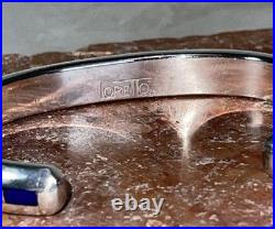 Larry Loretto Zuni RARE Serpentine Lapis Lazuli Inlay 925 Cuff 6.5 37.29g