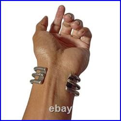 Legendary 1950s Vintage Navajo Split Shank Sterling Silver Bracelet