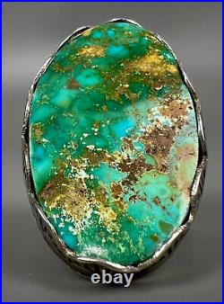 MASSIVE Vintage Navajo Sterling Silver Royston Turquoise Ring GORGEOUS STONE