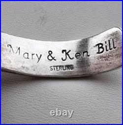 Mary And Ken Bill Navajo 925 Sterling Silver Cuff Bracelet Mary And Ken Bill Navajo 925 Sterling Silver Cuff Bracelet