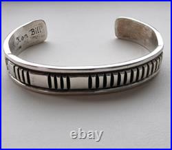 Mary And Ken Bill Navajo 925 Sterling Silver Cuff Bracelet Mary And Ken Bill Navajo 925 Sterling Silver Cuff Bracelet