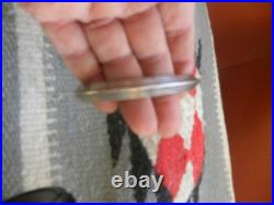 Men's Sterling Silver Carinated Cuff Bracelet Roger Skeet 7-1/4