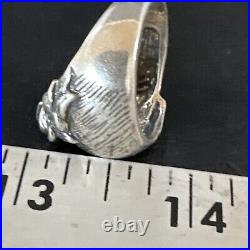 Mens Horsehead Navajo Sterling Silver Ring Size 7 15383