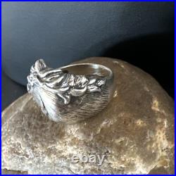 Mens Horsehead Navajo Sterling Silver Ring Size 7 15383