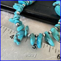 Mens Women Navajo Blue Turquoise Spiny Oyster Necklace Sterling Silver 24 19506