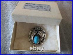 NAVAJO STEVE FRANCISCO TURQUOISE Pendant 925 Sterling Silver