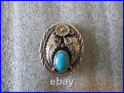 NAVAJO STEVE FRANCISCO TURQUOISE Pendant 925 Sterling Silver