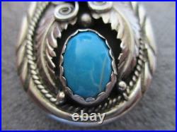NAVAJO STEVE FRANCISCO TURQUOISE Pendant 925 Sterling Silver