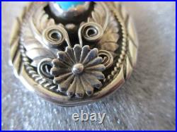 NAVAJO STEVE FRANCISCO TURQUOISE Pendant 925 Sterling Silver