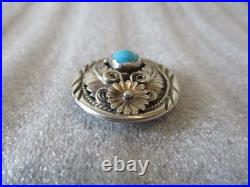 NAVAJO STEVE FRANCISCO TURQUOISE Pendant 925 Sterling Silver