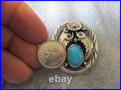 NAVAJO STEVE FRANCISCO TURQUOISE Pendant 925 Sterling Silver