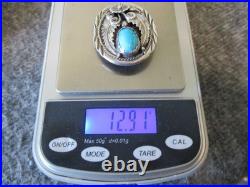 NAVAJO STEVE FRANCISCO TURQUOISE Pendant 925 Sterling Silver