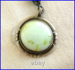 NWT Navajo Antoinette Yazzie Palomino Stone Necklace 925 Sterling Silver