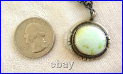 NWT Navajo Antoinette Yazzie Palomino Stone Necklace 925 Sterling Silver