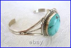 NWT Navajo Dave Skeets Sonoran Gold Turquoise Cuff Bracelet 925 Sterling Silver