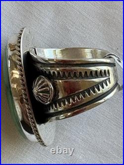 Native- A. Jake- Sonoran Gold Ring. Solid 925 Sterling Silver- Sz 9