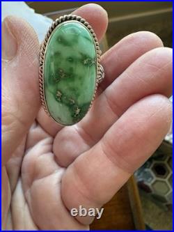 Native- A. Jake- Sonoran Gold Ring. Solid 925 Sterling Silver- Sz 9
