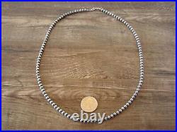 Native American Hand Strung Desert Pearl 24 Necklace! I. John