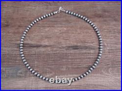 Native American Hand Strung Round Navajo Pearl 16 Necklace by I. John