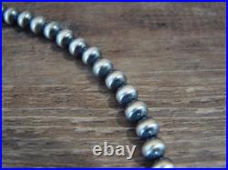 Native American Hand Strung Round Navajo Pearl 16 Necklace by I. John