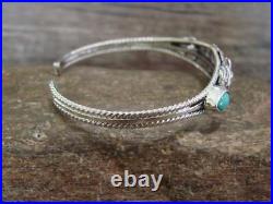 Native American Indian Sterling Silver & Turquoise Horse Bracelet by Begay