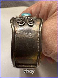 Native American Legacy Concho Sterling Silver Turquoise Watch