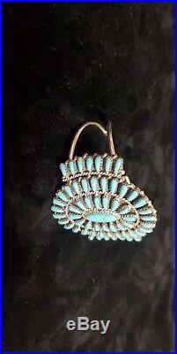 Native American Navajo Bracelet Turquoise Cluster