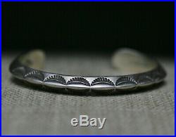 Native American Navajo Carinated Sterling Silver Cuff Bracelet by Jim Williams