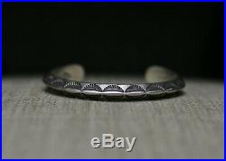 Native American Navajo Carinated Sterling Silver Cuff Bracelet by Jim Williams