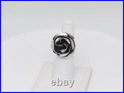 Native American Navajo Handmade Sterling Silver Adjustable Flower Ring