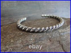 Native American Navajo Indian 3/16 Twisted Sterling Silver Bracelet by Tahe Native American Navajo Indian 3/16 Twisted Sterling Silver Bracelet by Tahe