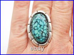 Native American Navajo Indian Mary Marie Yazzie Sterling Silver Turquoise Ring