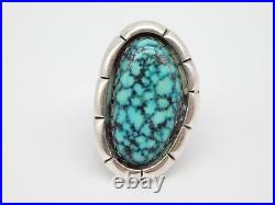 Native American Navajo Indian Mary Marie Yazzie Sterling Silver Turquoise Ring