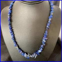 Native American Navajo Lapis Nuggets Necklace Sterling Silver 20 14412 Native American Navajo Lapis Nuggets Necklace Sterling Silver 20 14412