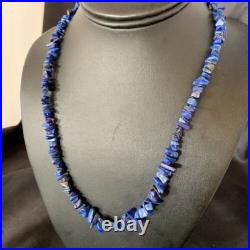 Native American Navajo Lapis Nuggets Necklace Sterling Silver 20 14412 Native American Navajo Lapis Nuggets Necklace Sterling Silver 20 14412