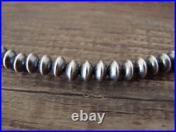 Native American Navajo Pearl Sterling Silver Saucer Bead 24 Necklace Jake